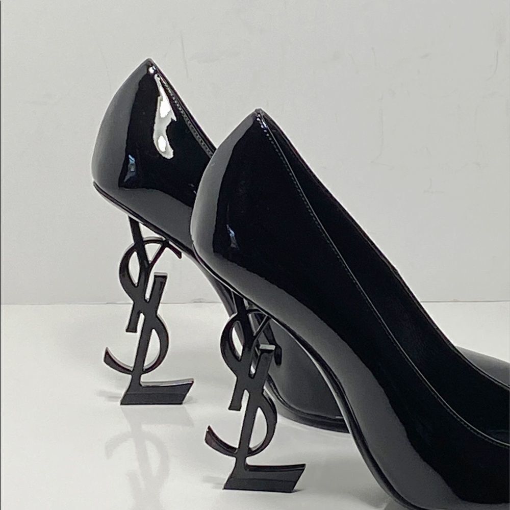 Saint Laurent Opyum Point-Toe Patent Leather Pumps size 36.5 - Picture 4 of 12